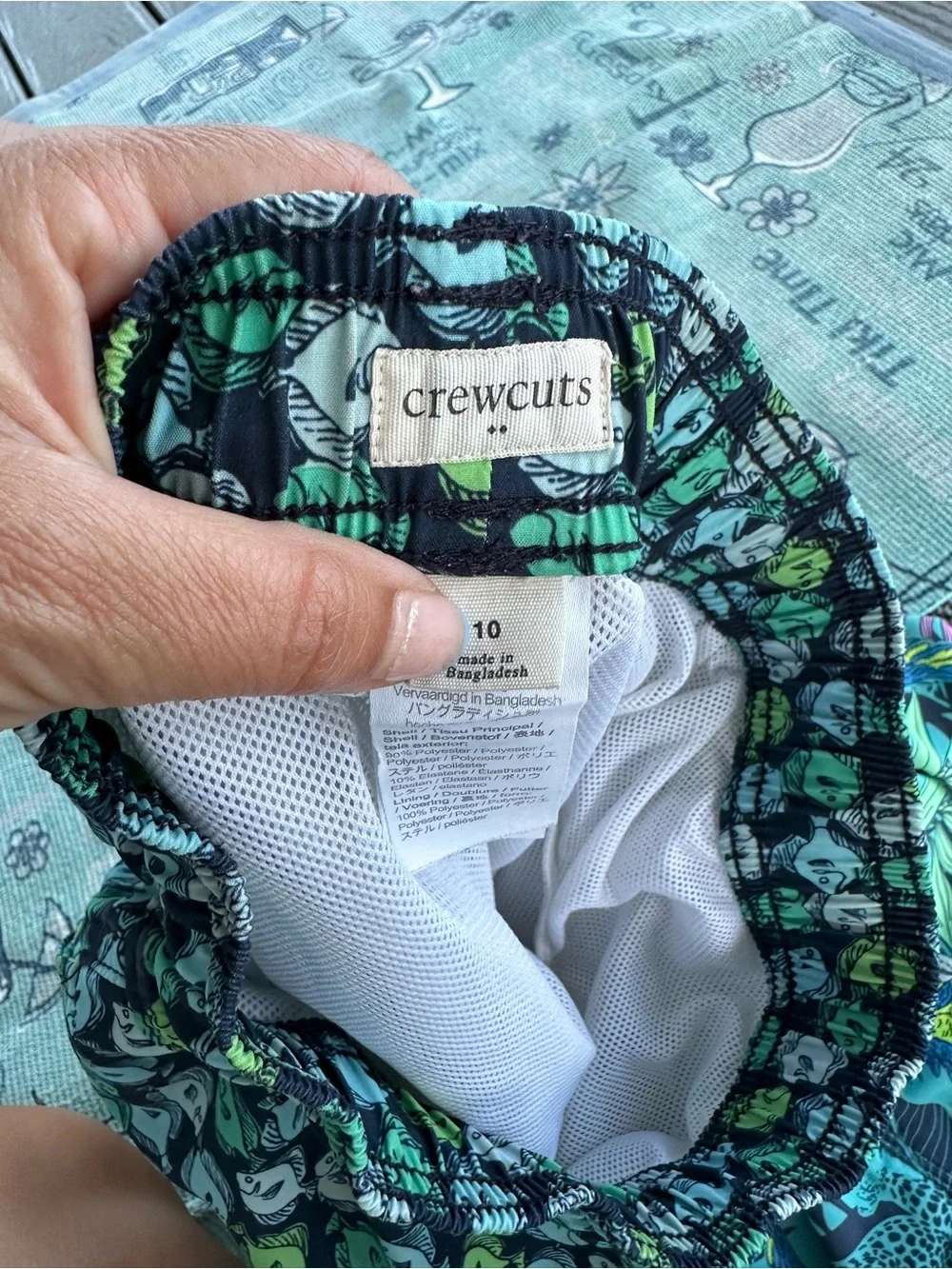 Boys Swim trunk Bundle 3 Shorts - Cat and Jack,Art Class and J. Crew - Size 10